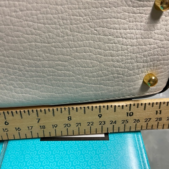 New BCBGMaxazria tote, cream & black. Lots of detail. Never used. - Picture 4 of 10